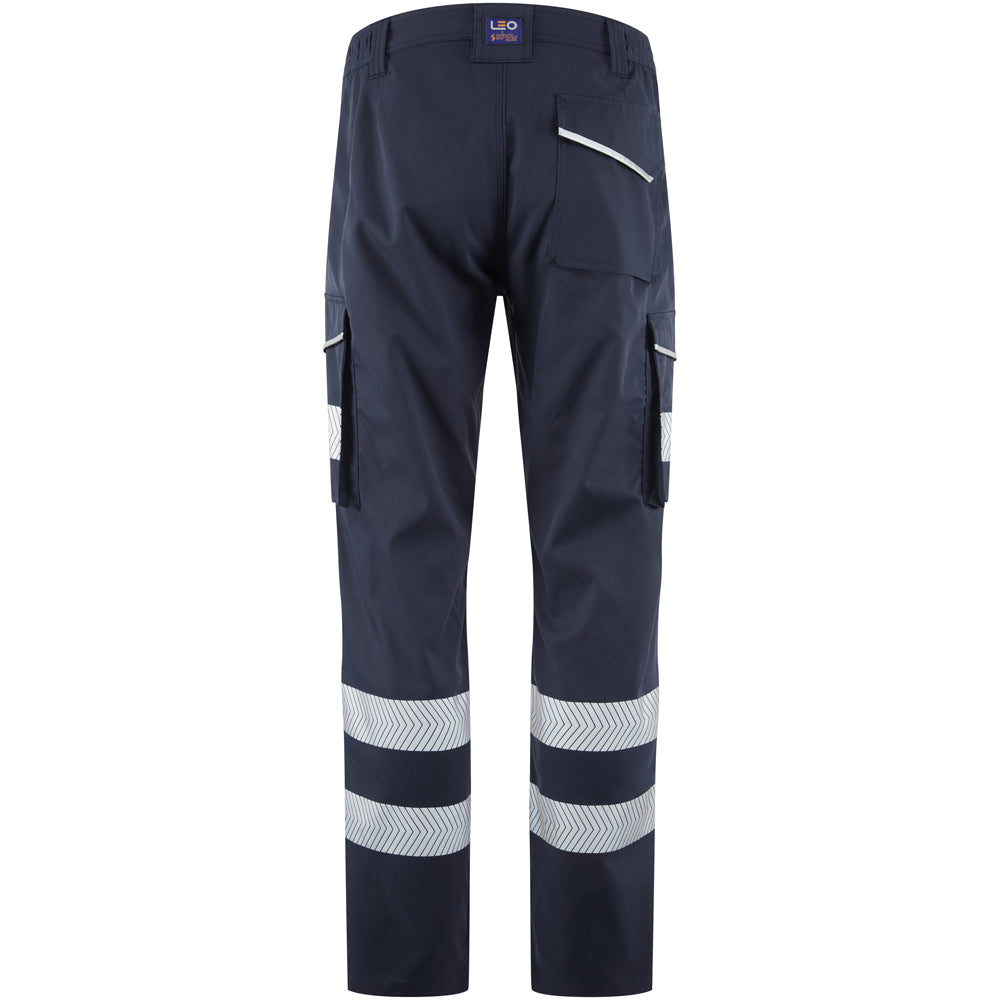 Leo WINSFORD Hi Vis Lightweight Cargo Combat Trousers Class 1 Stretch Polyester Trouser - CT05