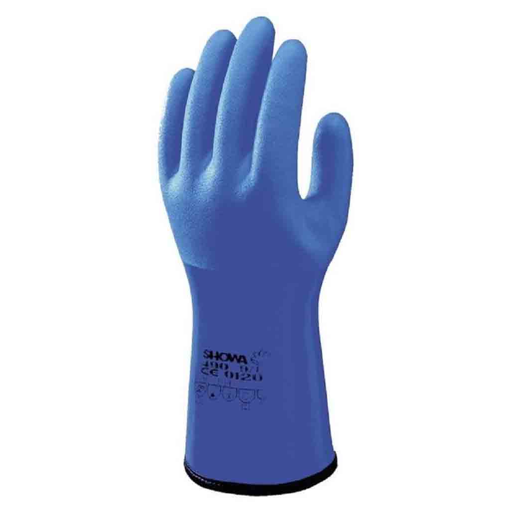 Showa 490 Insulated Triple Dipped PVC Gauntlet With Chemical Resistance