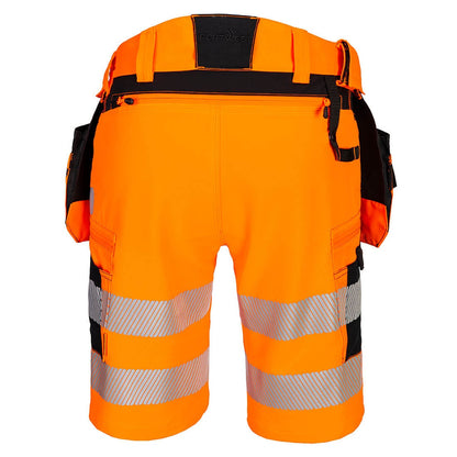 Portwest DX4 Hi-Vis Shorts With Detachable Holster Pockets - DX446