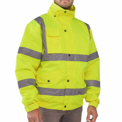 Espro Hi Vis Waterproof Detachable Hooded Bomber Jacket - ES71130