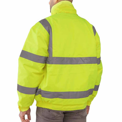 Espro Hi Vis Waterproof Detachable Hooded Bomber Jacket - ES71130