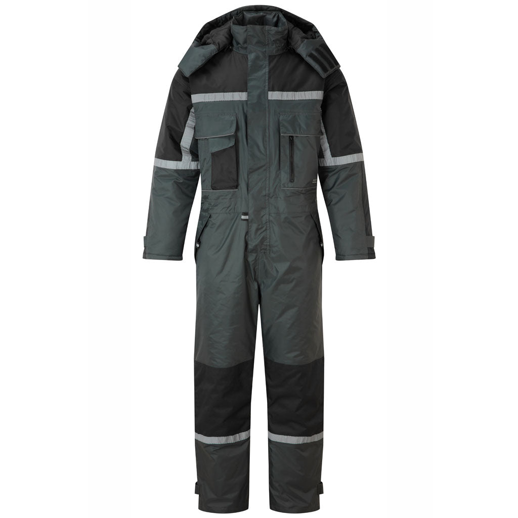 Fort Orwell Waterproof Padded Coverall - Reflective Winter Hooded Overalls - 325