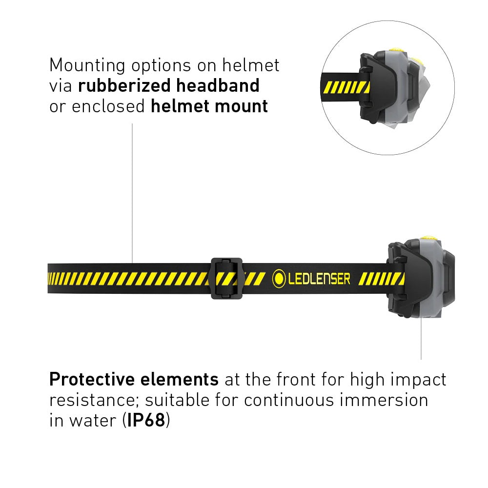 Ledlenser Rechargeable HF4R Work Head Torch - 502793