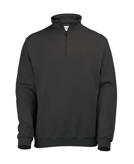 Unisex Black 1/4 Zip Sweatshirt With East Coast College Animal Science Logo