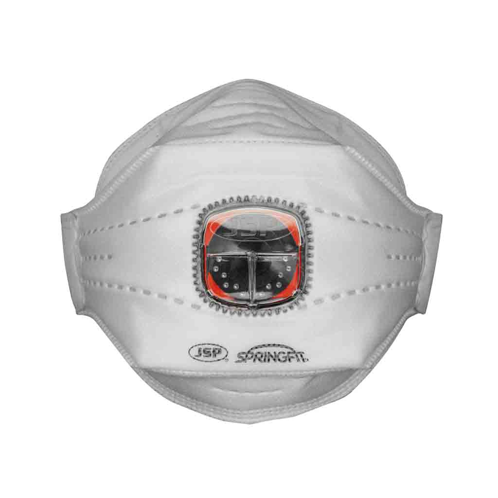JSP Springfit Disposable Typhoon Valve Face Mask - FFP3 - 435