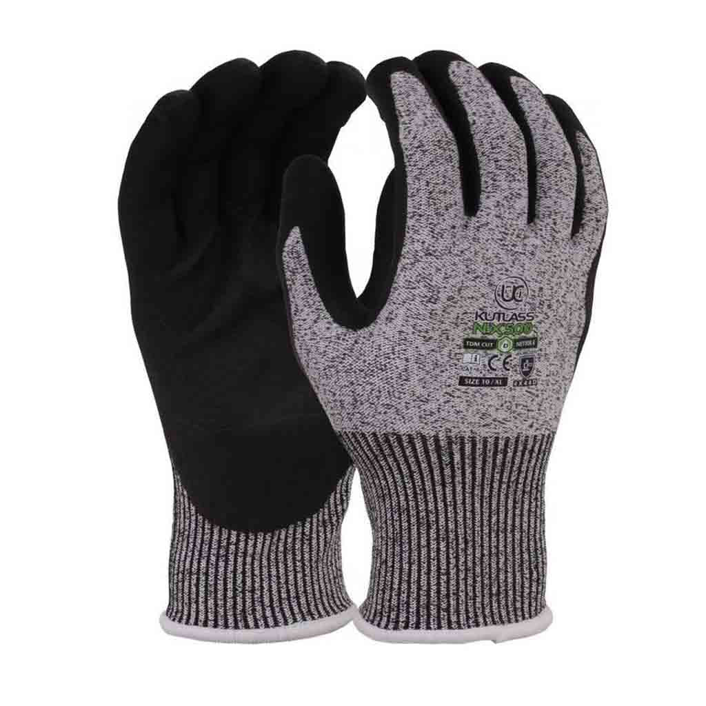 Kutlass Cut-Resistant Gloves Nitrile Palm-Coated - NX-500