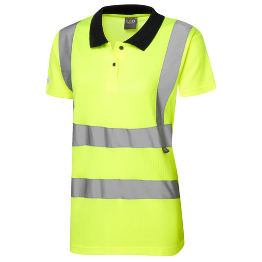 Leo Workwear Women's Lana Hi Vis Polo Shirt  - PL01