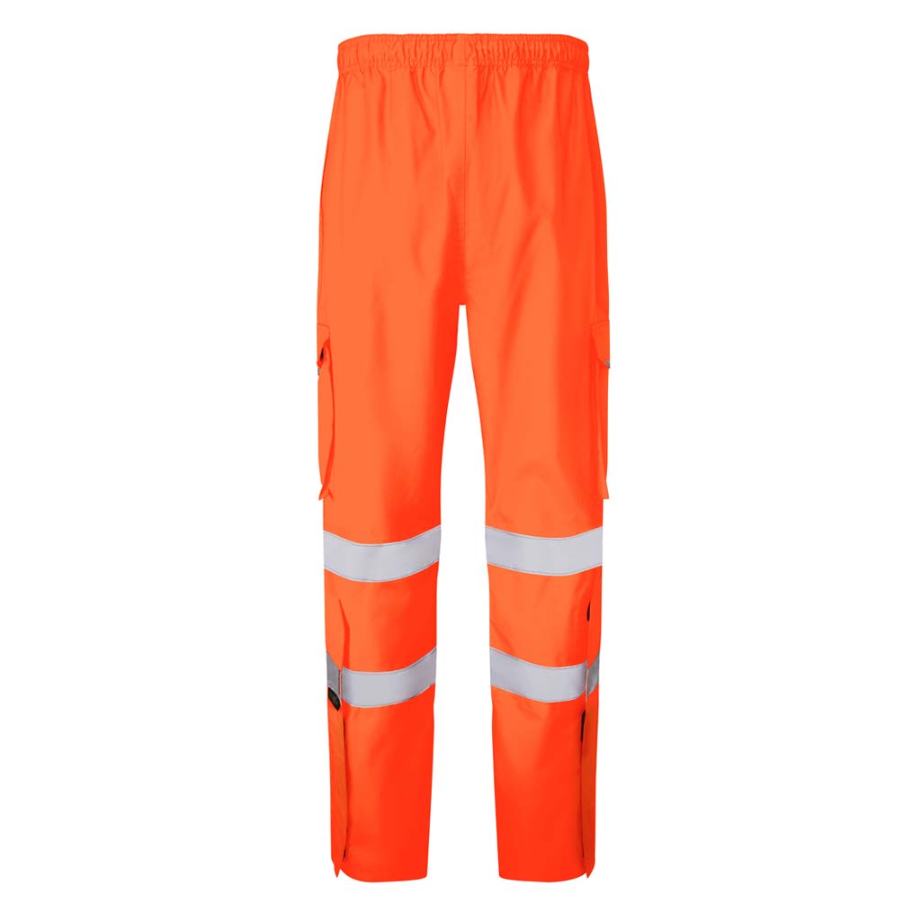 Leo APPLEDORE Hi Vis Waterproof Cargo Overtrousers - L01