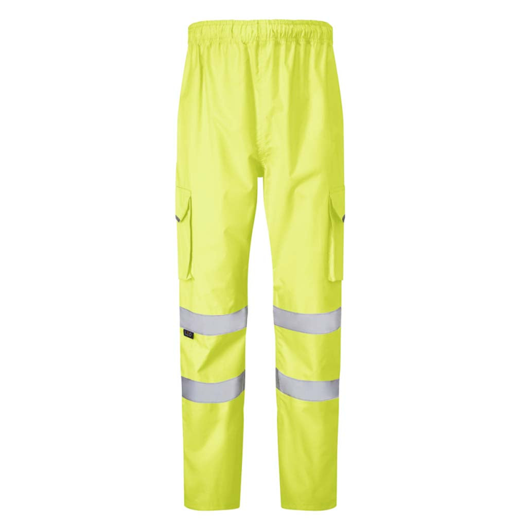 Leo APPLEDORE Hi Vis Waterproof Cargo Overtrousers - L01