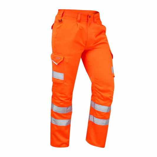 Bideford Hi Vis Cargo Trousers Rail Spec Orange - CT01