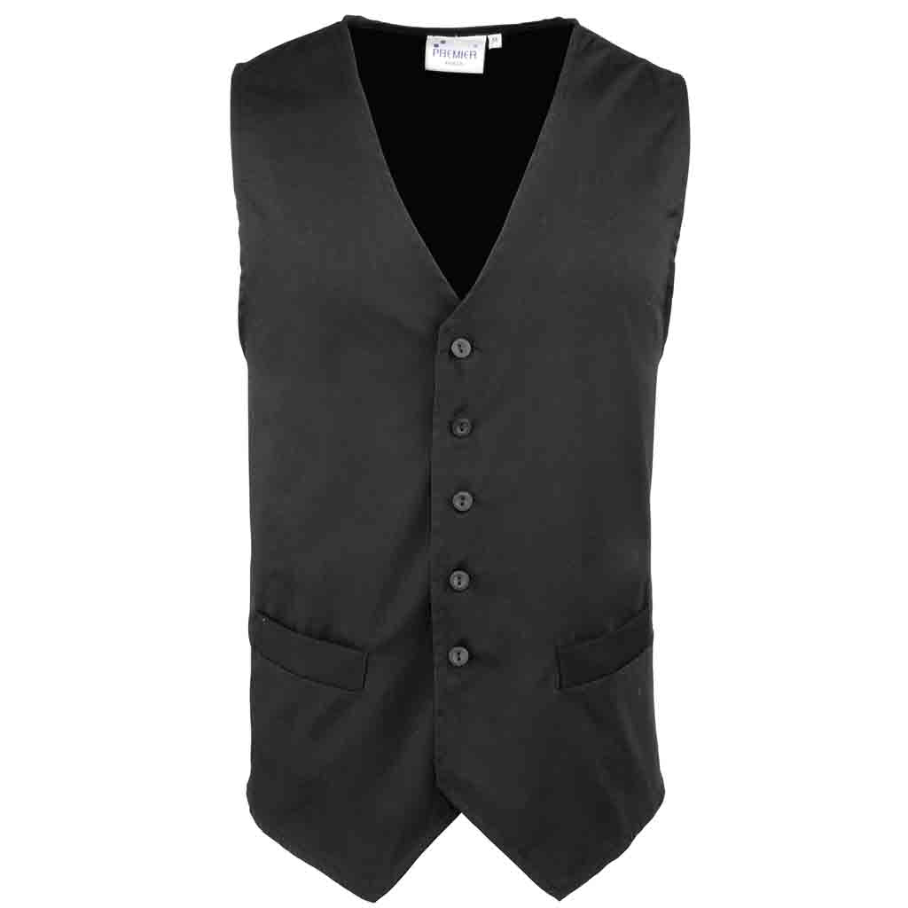 Premier Hospitality Waistcoat - Black PR620