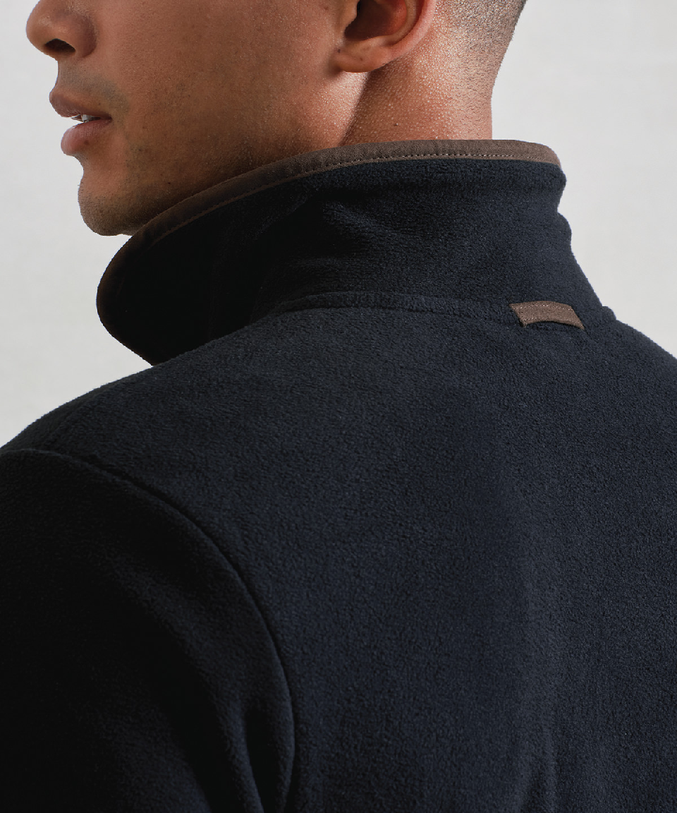 Premier Artisan Brown Zipped fleece jacket - PR823