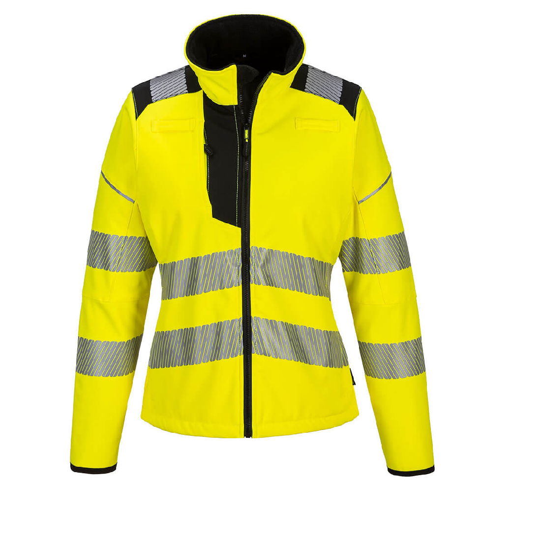 PW3 Hi-Vis Water Resistant Women's Softshell Jacket - PW381