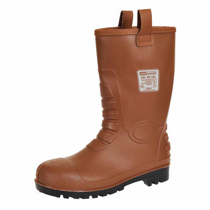 Portwest Neptune Rigger Safety Boots - Waterproof, Steel Toe & Midsole Wellington FW75