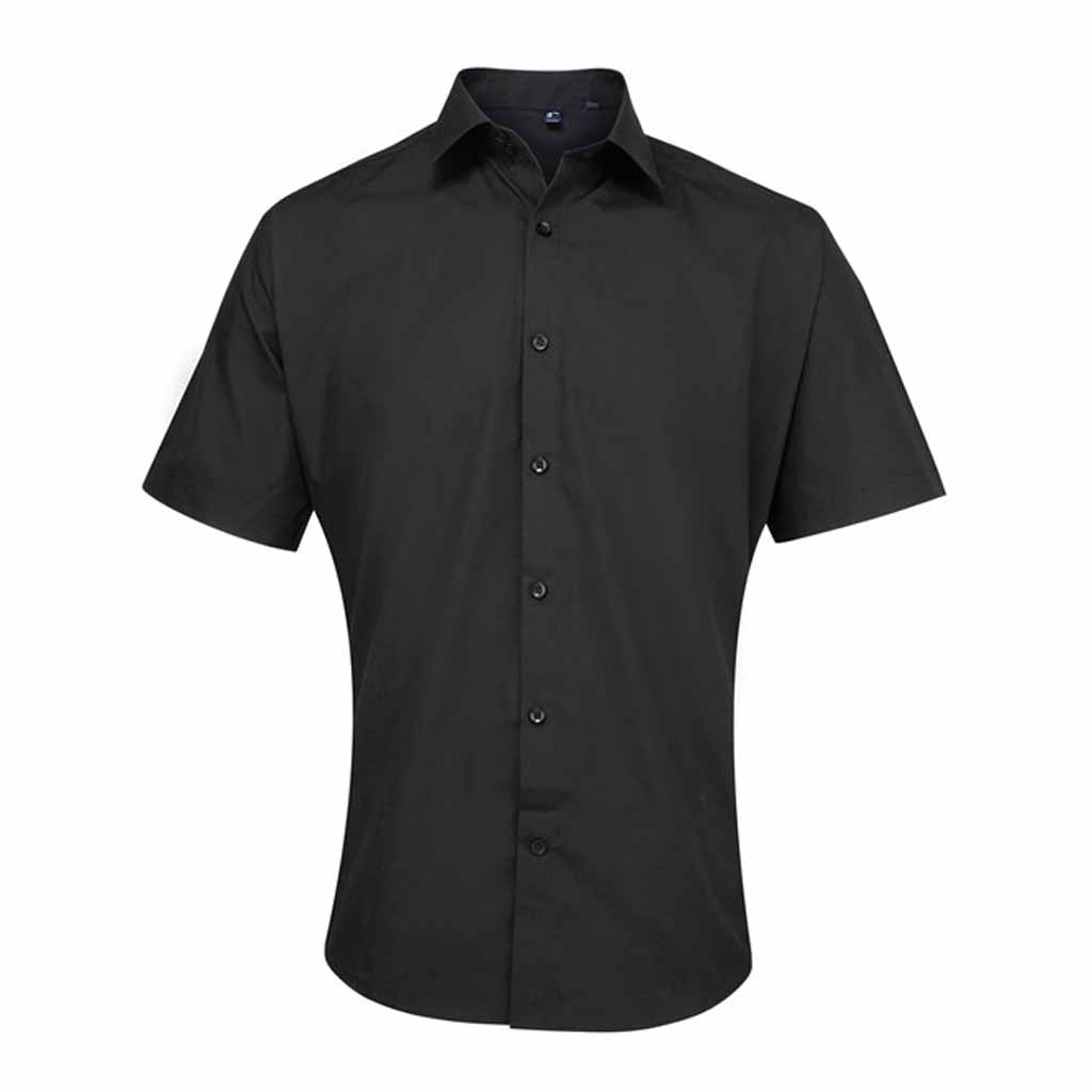 Premier Men's Black Short Sleeve Shirt With East Coast College UPS Policing Logo