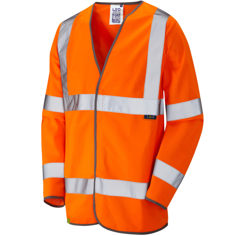 Leo Workwear Long Sleeved  SHIRWELL EcoViz Vest - S01