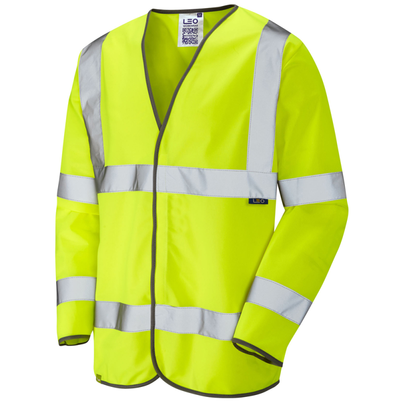 Leo Workwear Long Sleeved  SHIRWELL EcoViz Vest - S01