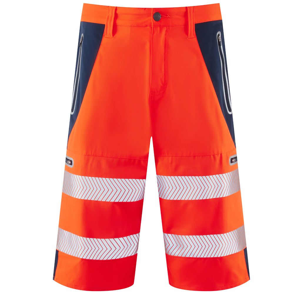 Leo Workwear Hi-Vis Performance Shorts - KINGSLEY
