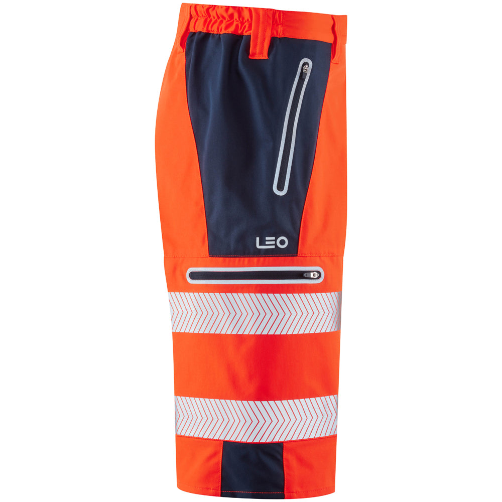 Leo Workwear Hi-Vis Performance Shorts - KINGSLEY