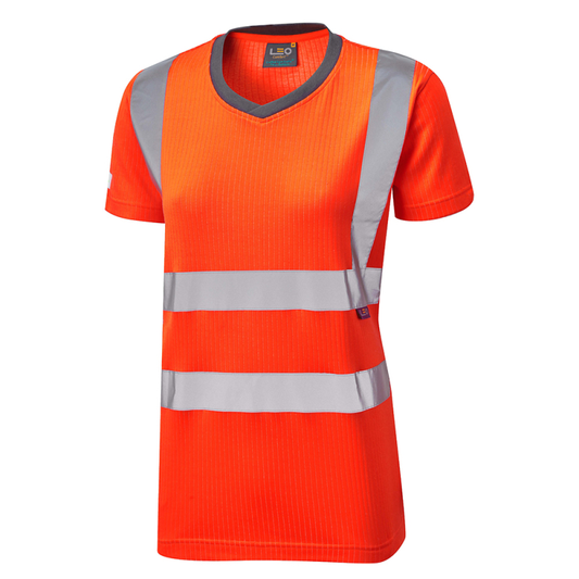 Leo Women's Hi-Viz Belstone EcoViz Comfort T-Shirt - TL01