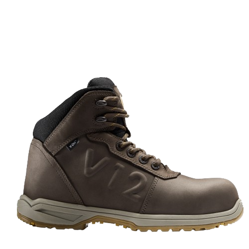 V12 Lynx Lightweight Ladies Waterproof Safety Work Boots, Brown - V2135