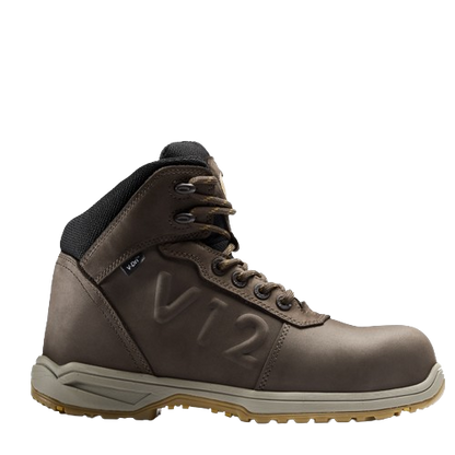 V12 Lynx Lightweight Ladies Waterproof Safety Work Boots, Brown - V2135