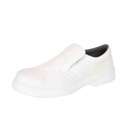 Portwest White Slip on Shoe with Slip Resistant Outsole - FW58