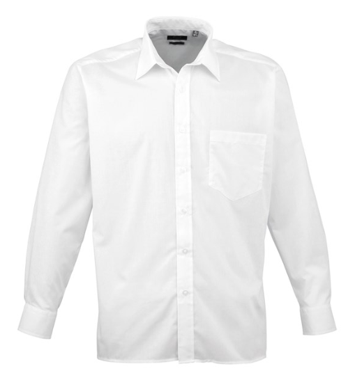 Mens Premier Long Sleeve Tailored Work Shirts PR200