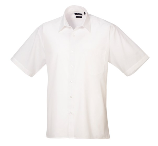 Mens Premier Short Sleeved Shirt With ECC Air Cabin Crew Logo