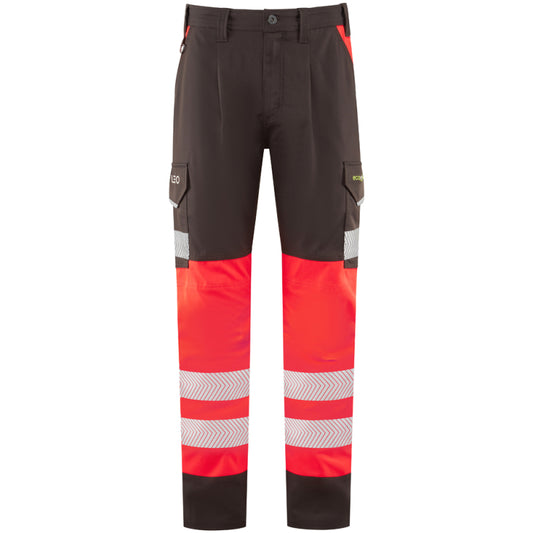 Leo WINSFORD Hi Vis Lightweight Cargo Combat Trousers Class 1 Stretch Polyester Trouser - CT05