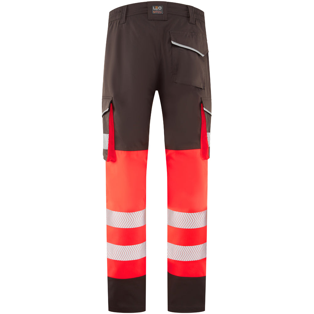 Leo WINSFORD Hi Vis Lightweight Cargo Combat Trousers Class 1 Stretch Polyester Trouser - CT05