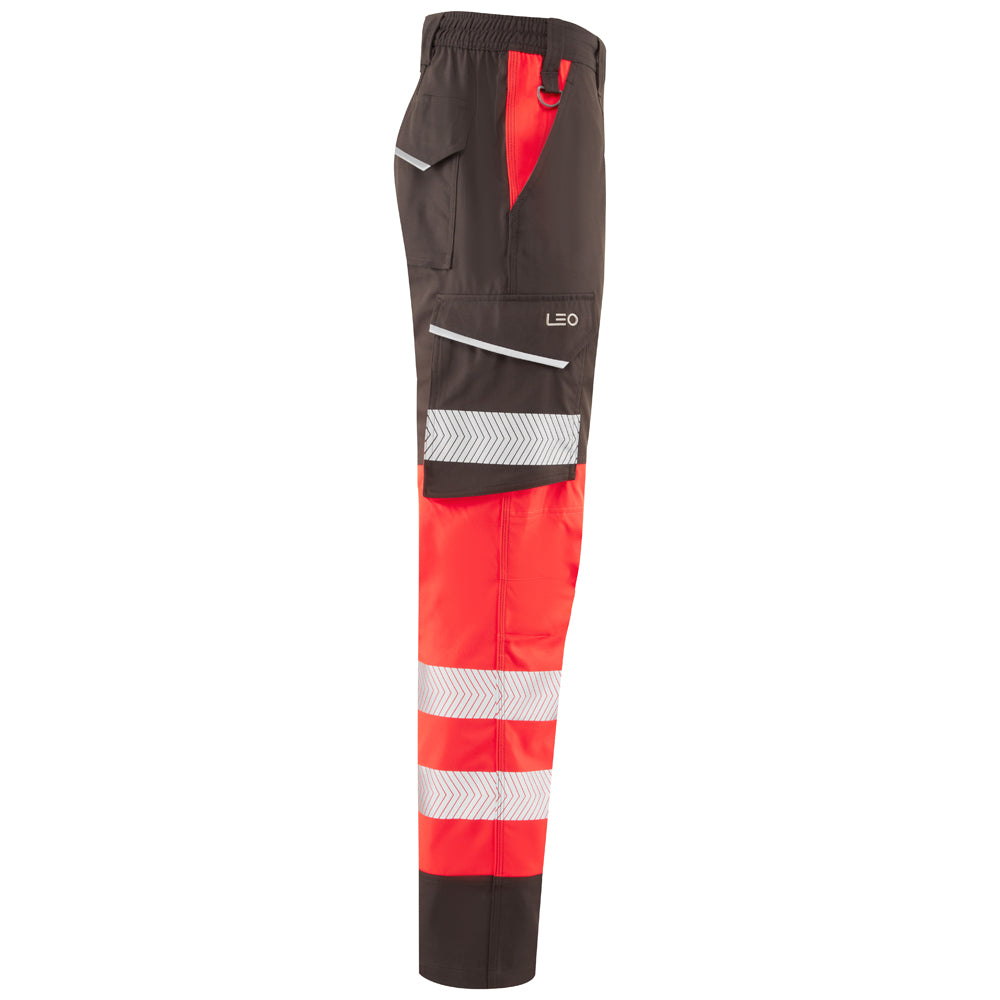 Leo WINSFORD Hi Vis Lightweight Cargo Combat Trousers Class 1 Stretch Polyester Trouser - CT05