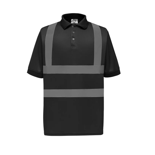 Unisex Hi Vis Construction Polo Shirt With East Coast College Logo