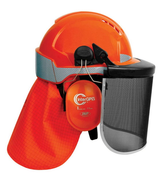JSP EVOLite Industrial Safety Helmet & Deluxe Forestry Unit - AJA242