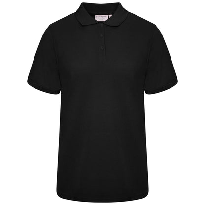 Behrens Ladies Pique Polo Shirt - BEH-4469L - Black - UK 8