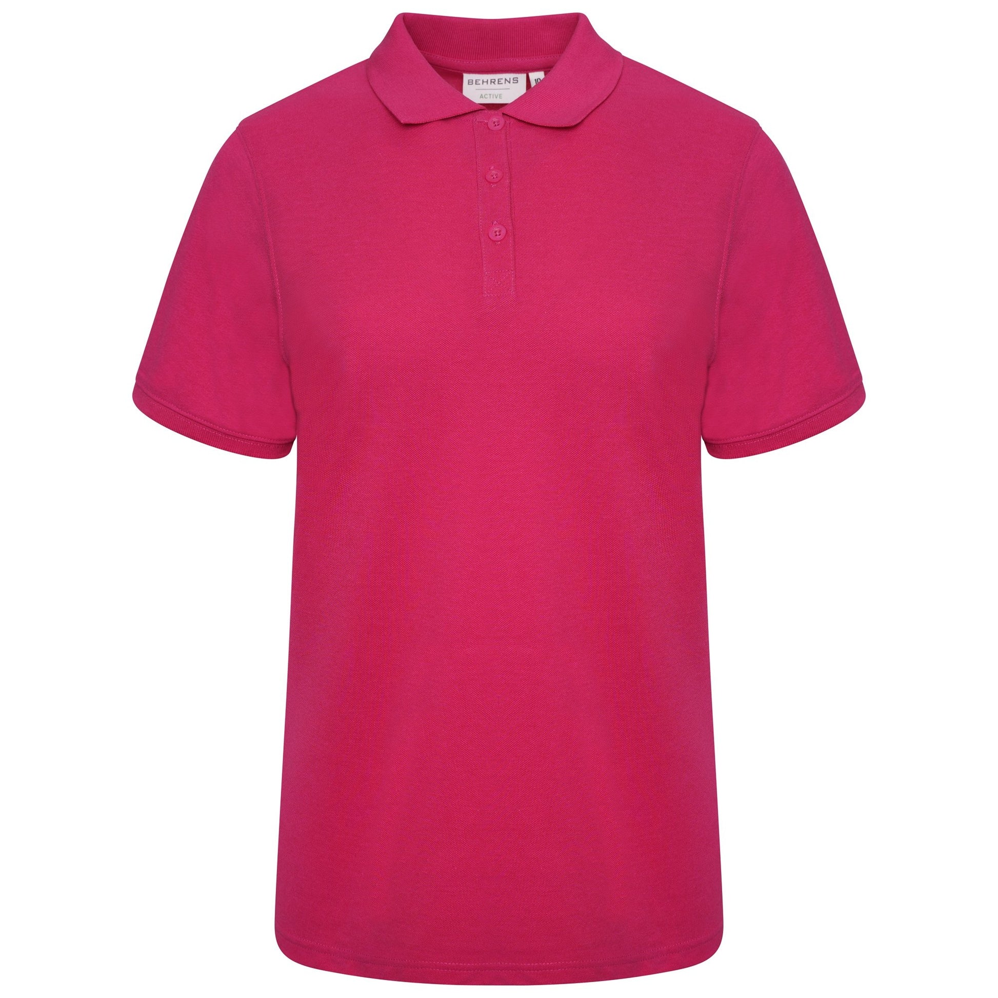 Behrens Ladies Pique Polo Shirt - BEH-4469L - Cerise - UK 8