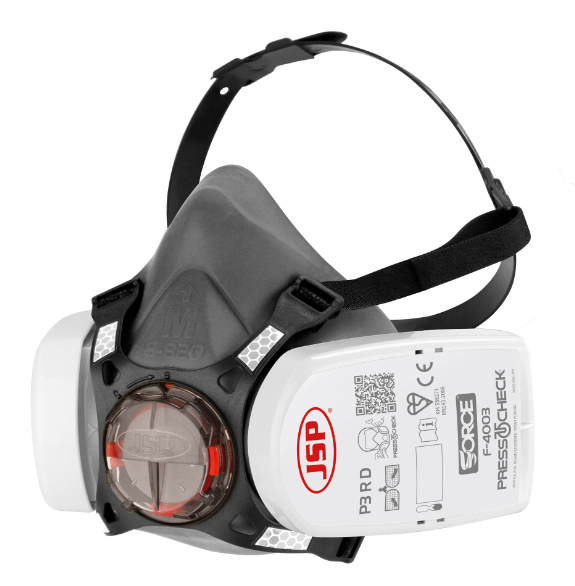 JSP Force 8 Half-Mask With PressToCheck P3 R D Filters - BHT0A3