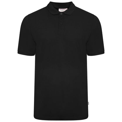 Behrens Mens Pique Polo Shirt - BEH-3522M - Black - X Small