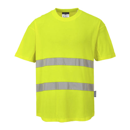 Portwest Hi vis T-Shirt With Mesh Pannels - C394