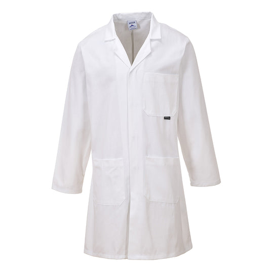 Standard Cotton White Lab Coat - C851