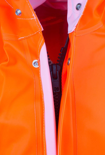 Guy Cotten Lightweight Waterproof Fishermans Rain Jacket, Orange - GAMVIK