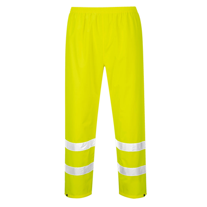 Portwest Hi Vis Rain Trousers, Lightweight Work Pants - H441