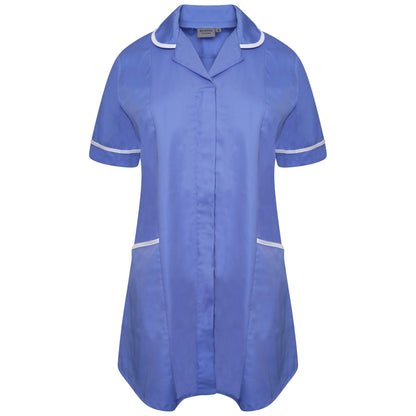 Behrens Maternity Nures Tunic Hospital Blue/White Trim UK 8