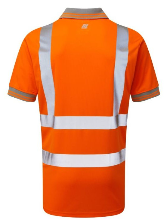 Pulsar Hi Vis Short Sleeved Rail Spec Polo Shirt- Orange - PR176