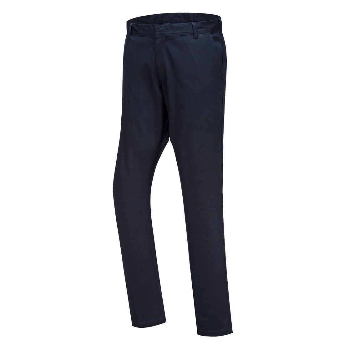 Mens navy stretch sales trousers