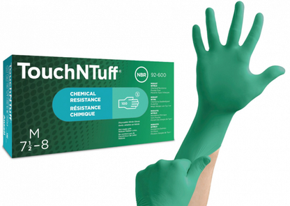 Ansell TouchNTuff Disposable Nitrile Gloves - 100PCS/BOX - 92-600