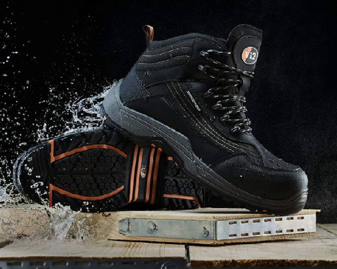 V12 Caiman IGS Vegan Waterproof Safety Boots Composite Toe Midsole Industrial Workwear and Supplies