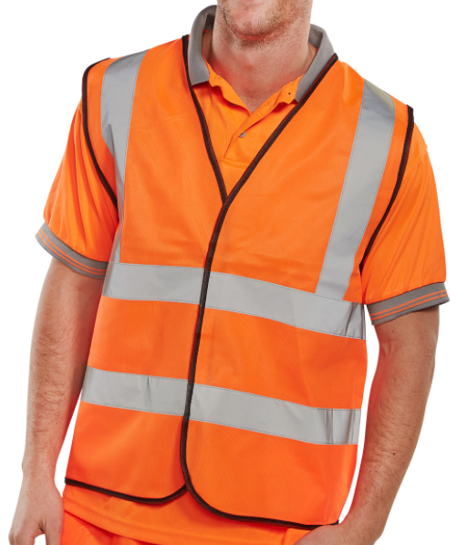 B-Seen Hi Vis Polyester Vest - Class 2 Safety Workwear - WCENG