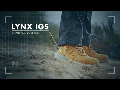 V12 Lynx IGS Waterproof Hiker Safety Boots S3, Black - V2140